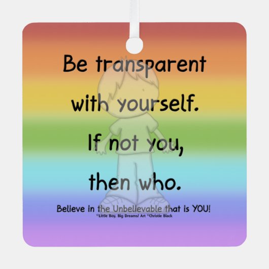 transparent sein ornament aus metall (Vorderseite)