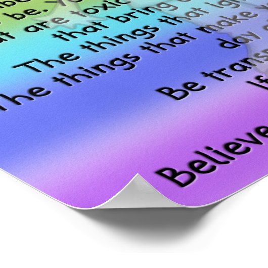 transparent sein poster (Ecke)