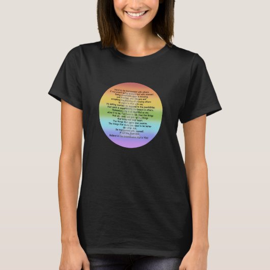 transparent sein T-Shirt (Vorderseite)