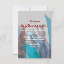 TRANSPARENT STAR Bar Mitzvah Einladung