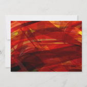 TRANSPARENT STAR Bat Bar Mitzvah Einladung rot (Rückseite)