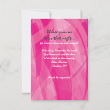 TRANSPARENT STAR Bat Mitzvah Empfang Card