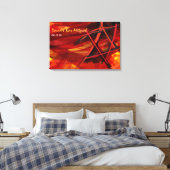 Transparent Star Red Bar Bat Mitzvah Sign-In Board Leinwanddruck (Insitu (Schlafzimmer))