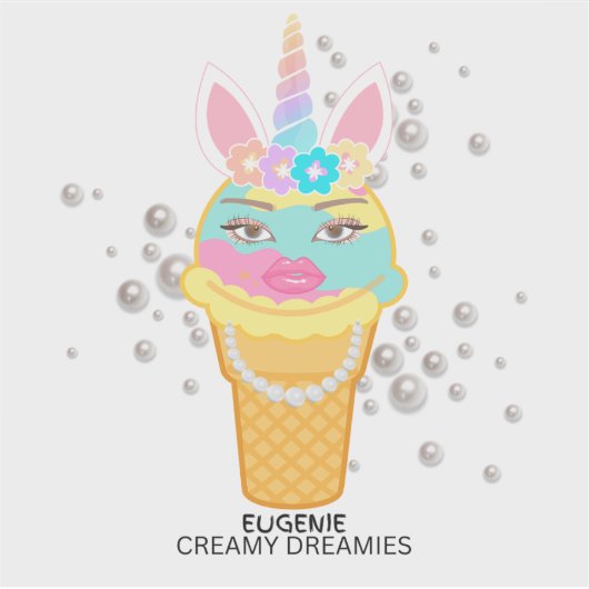 Transparent Unicorn Sticker (Vorderseite)