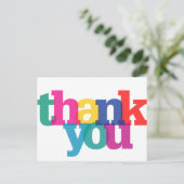 Transparent Vielen Dank Postcard Postkarte (Stehend Vorderseite)