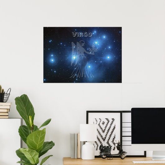 Transparent Virgo Poster (Heimbüro)