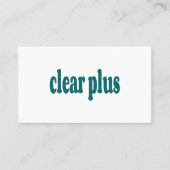 Transparent Visitenkarte (Vorderseite)