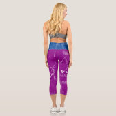 Transparent wiederholt Ashley Choose color BackG 2 Capri Leggings (Rückseite)