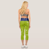 Transparent wiederholt Ashley Choose color BackG 4 Capri Leggings (Rückseite)