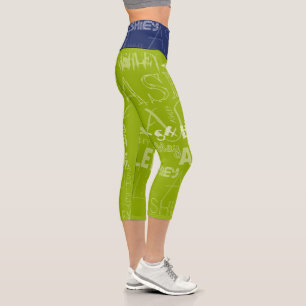 Transparent wiederholt Ashley Choose color BackG 4 Capri Leggings