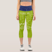 Transparent wiederholt Ashley Choose color BackG 4 Capri Leggings (Vorderseite)