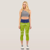 Transparent wiederholt Ashley Choose color BackG 4 Capri Leggings (Vorderseite)