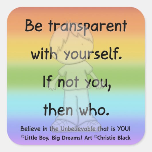 Transparente Aufkleber (Vorderseite)