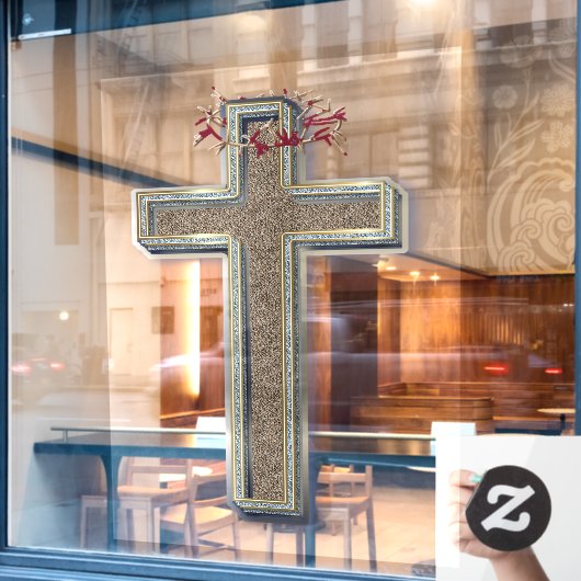 Transparente Aufkleber für das Firmenübergreifende (Café-Fenster)