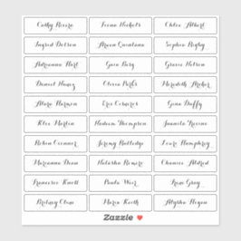 Transparente Aufkleber für moderne Schriftzeichen