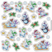 Transparente Aufkleber für Weihnachten (Vorderseite)