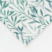 Transparente Blätter und Zweigstellen Fleecedecke (Ecke)