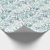 Transparente Blätter und Zweigstellen Geschenkpapier (Ecke)