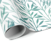 Transparente Blätter und Zweigstellen Geschenkpapier (Rolleneckpunkt)