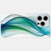 Transparente blau-grüne Formen Case-Mate iPhone Hülle (Rückseite (Horizontal))