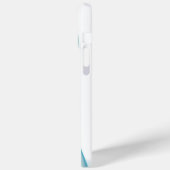 Transparente blau-grüne Formen Case-Mate iPhone Hülle (Rückseite / Links)