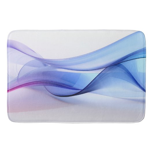 Transparente Blau- und Lavendelformulare Badematte (Vorderseite)