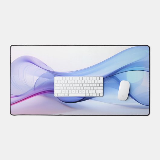 Transparente blaue und lavendelfarbene Formulare Schreibtischunterlage (Tastatur & Maus)