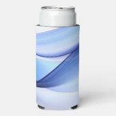 Transparente blaue und lavendelfarbene Formulare Selters Dosenkühler (Seltzer Rückseite)