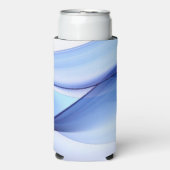 Transparente blaue und lavendelfarbene Formulare Selters Dosenkühler (Seltzer Vorderseite)