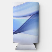 Transparente blaue und lavendelfarbene Formulare Selters Dosenkühler (Rückseite)