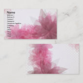 Transparente Blumengeschäftskarte Visitenkarte (Vorne/Hinten)