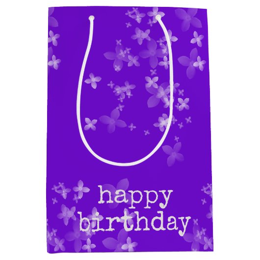 transparente Blumensammlung Mittlere Geschenktüte (Vorderseite)