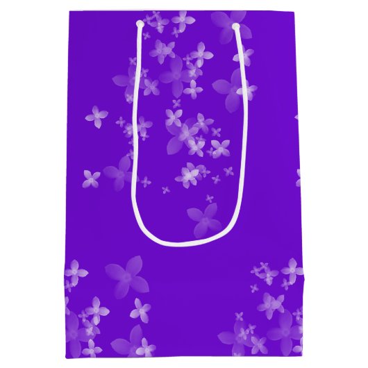 transparente Blumensammlung Mittlere Geschenktüte (Rückseite)