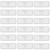 Transparente Calligraphy DIY Gastadresse Aufkleber (Vorderseite)