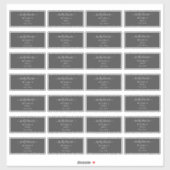 Transparente Calligraphy DIY Gastadresse Aufkleber (Blatt)