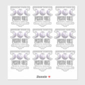 Transparente Crystal Candle Labels (Blatt)