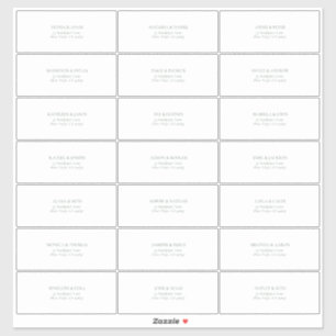 Transparente Dark Sage Green Guest Address Aufkleber