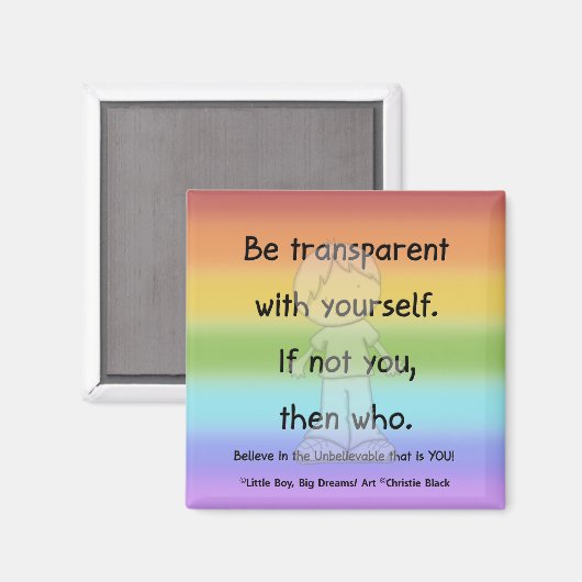 Transparente Darstellung Magnet (Vorderseite/Rückseite)