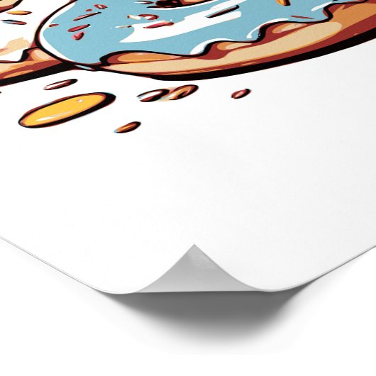 Transparente Donuts Clip Art Poster (Ecke)