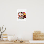 Transparente Donuts Clip Art Poster (Küche)