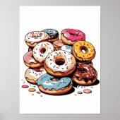 Transparente Donuts Clip Art Poster (Vorne)