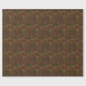 Transparente Eichen-Blätter, Herbstmuster. Geschenkpapier (Flach)
