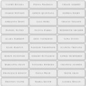 Transparente, einfache und elegante Klassiker Aufkleber (Vorderseite)