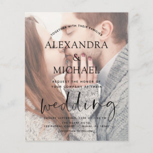 Transparente Einladungen zum Foto