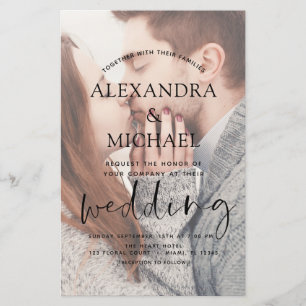 Transparente Einladungen zum Foto