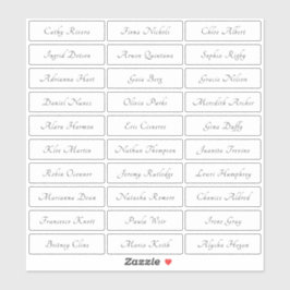 Transparente, elegante, traditionelle Gästebamen Aufkleber