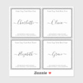 Transparente Etiketten für Kerzen oder Gläser (Blatt)