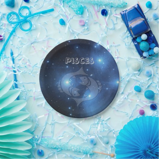 Transparente Fische Pappteller (Party)