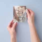 Transparente Foto Hochzeitseinladungen Flyer (Gruppe)