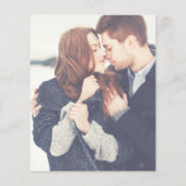 Transparente Foto Hochzeitseinladungen Flyer (Hinten)